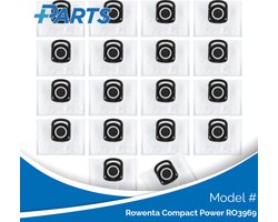 Rowenta Compact Power RO3969 Stofzakken (18 Stuks, Plus.Parts® alternatief voor ZR200540)