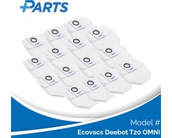 Ecovacs Deebot T20 OMNI Stofzakken (15 Stuks, Plus.Parts® alternatief voor D-DB03-0003)