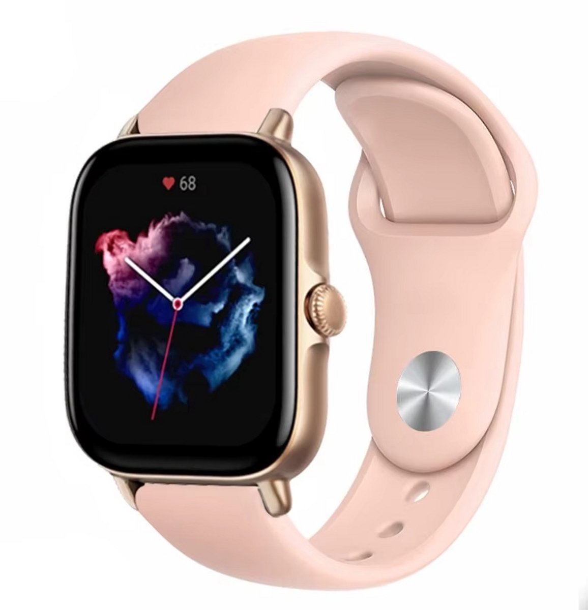 Siliconen horlogeband 22mm - Roze - Quick-Release - Comfort Style - Universeel