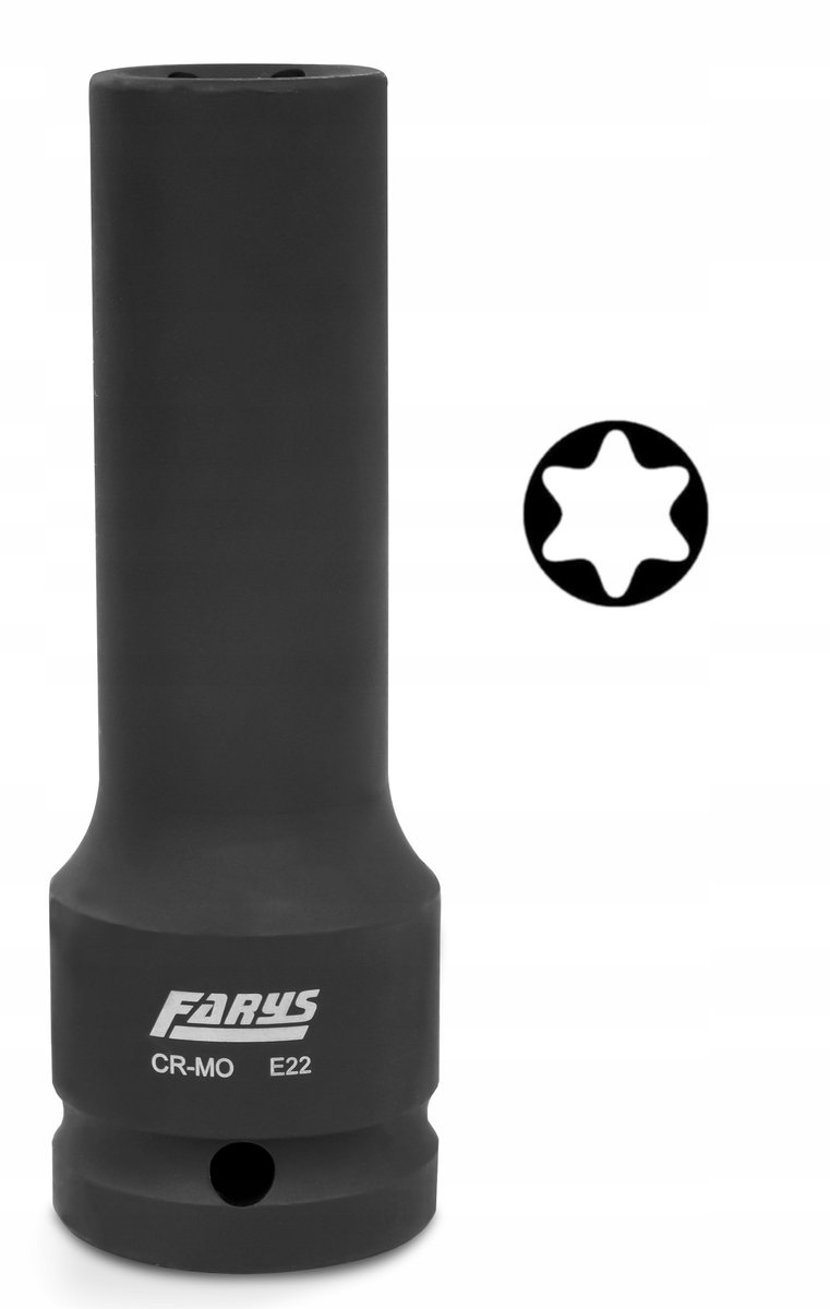 Lange Torx E22 slagdoppensleutel 3/4" - 110mm