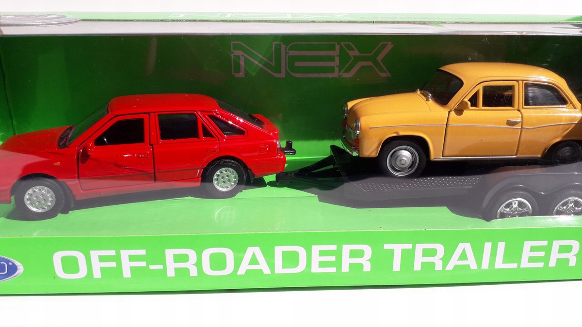 Welly Metalen Auto Modellen Polonez Caro & Syrena 105 - Schaal 1:34/39