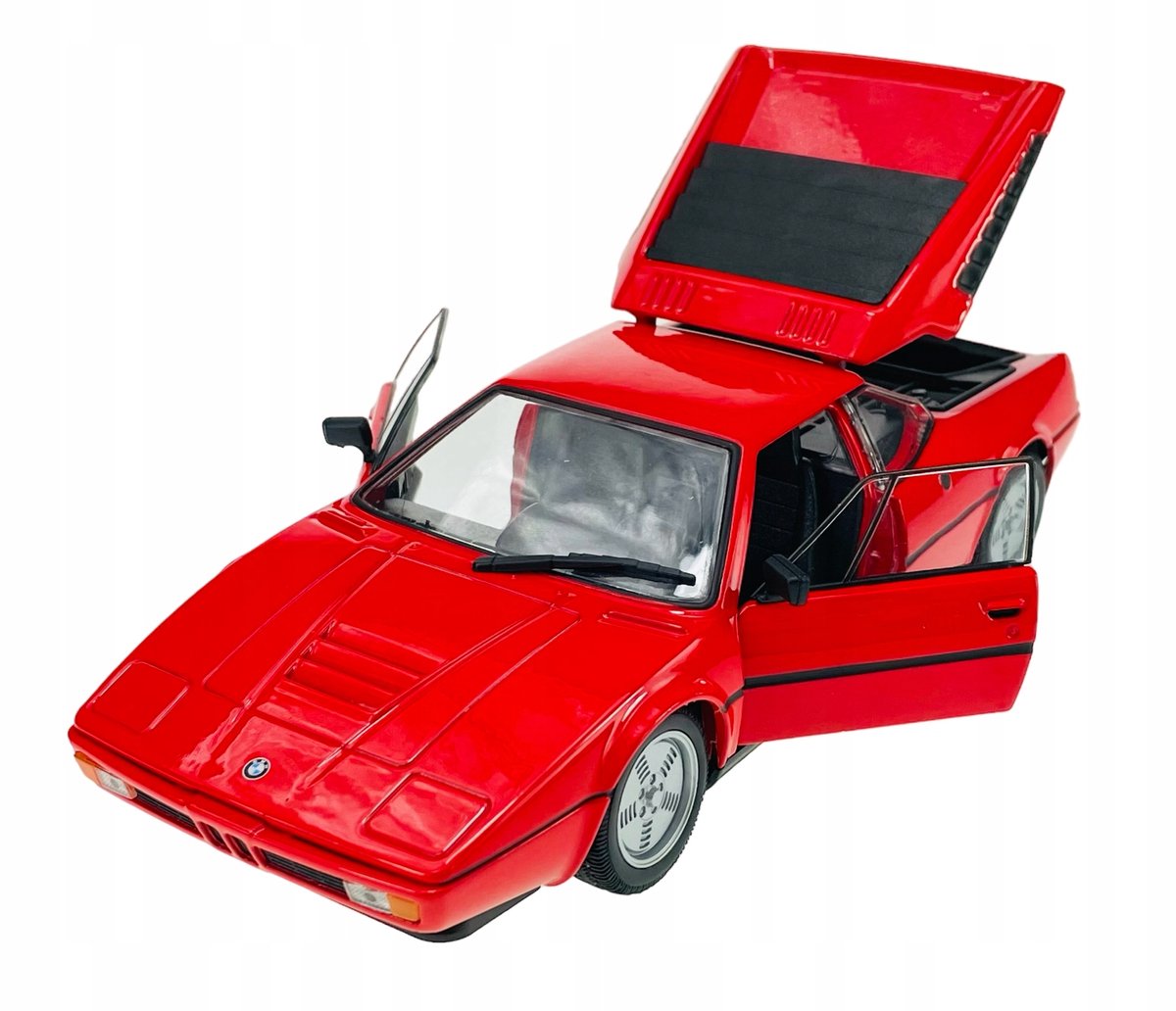 Welly BMW M1 rood metaal 1:24 nieuwe modelauto