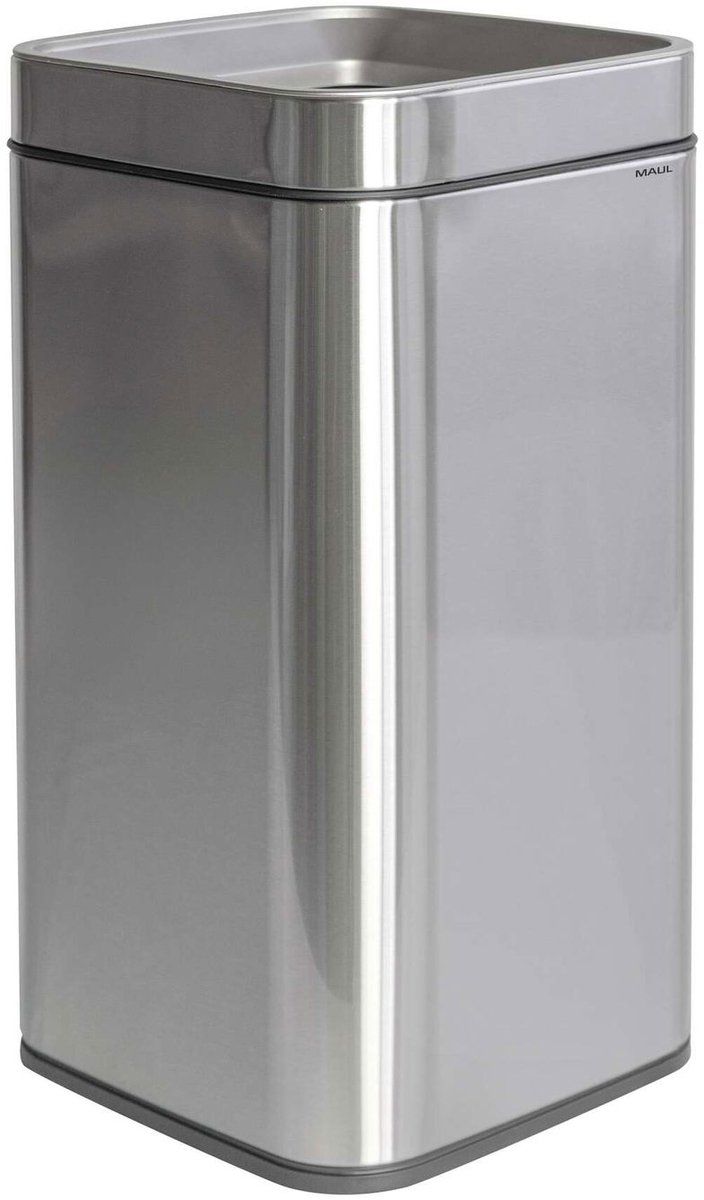 MAUL Afvalcontainer MAULprime 25 l edelstaal 25.3 x 25.3 x 50.4 cm zilver