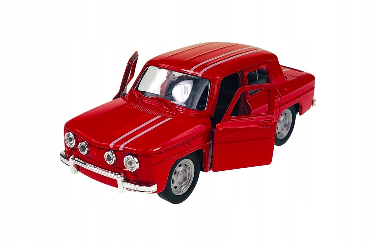 Welly Old Timer Jaren 60 Renault R8 Rood Metaal 1:34 Modelauto
