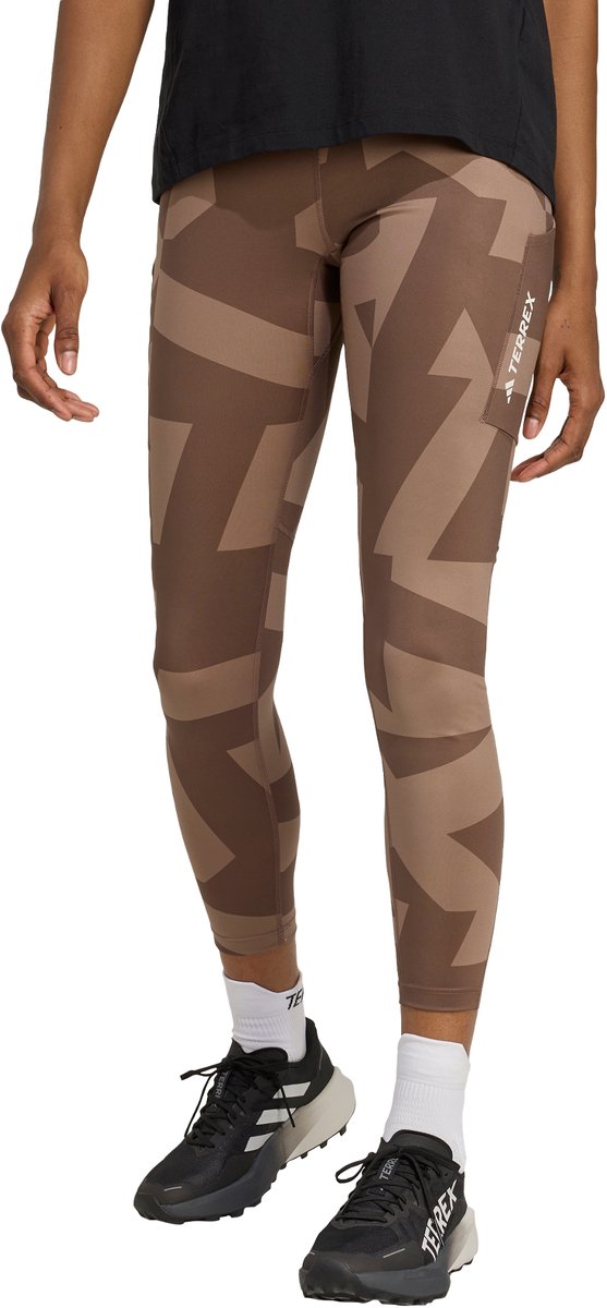 Adidas Terrex Terrex Multi Legging Printed - Dames - Bruin