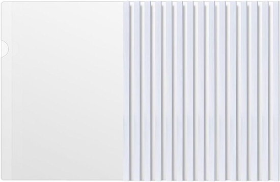 Cerioll Transparante A4 Sliding Bar Binder, 20 Stuks, PP Materiaal, 20 A4 Slagen, Schuifbinders