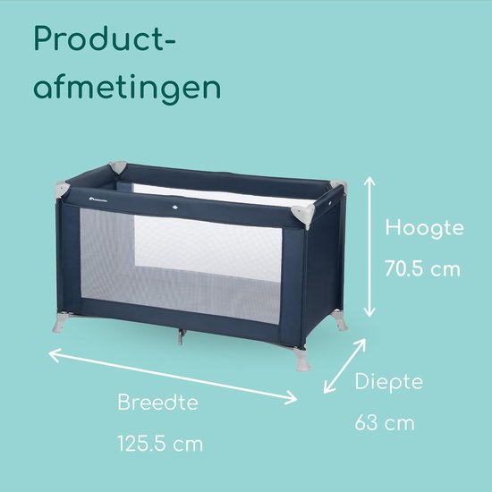 Lichtgewicht Campingbedje voor Baby's tot 3 Jaar - Opvouwbaar en Compact van Deryan — afbeelding 2