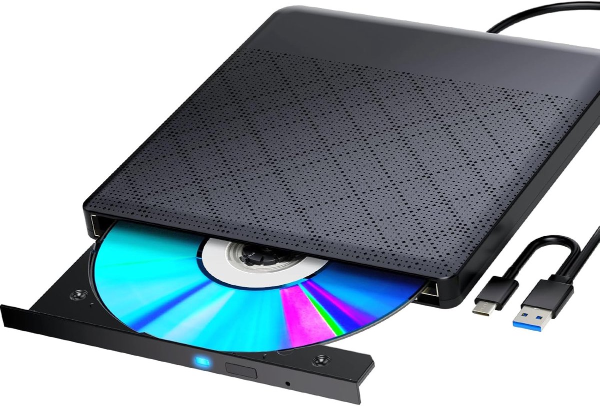 Externe Blu-ray Drive met USB 3.0 en Type-C - Draagbare DVD/BD-speler voor PC