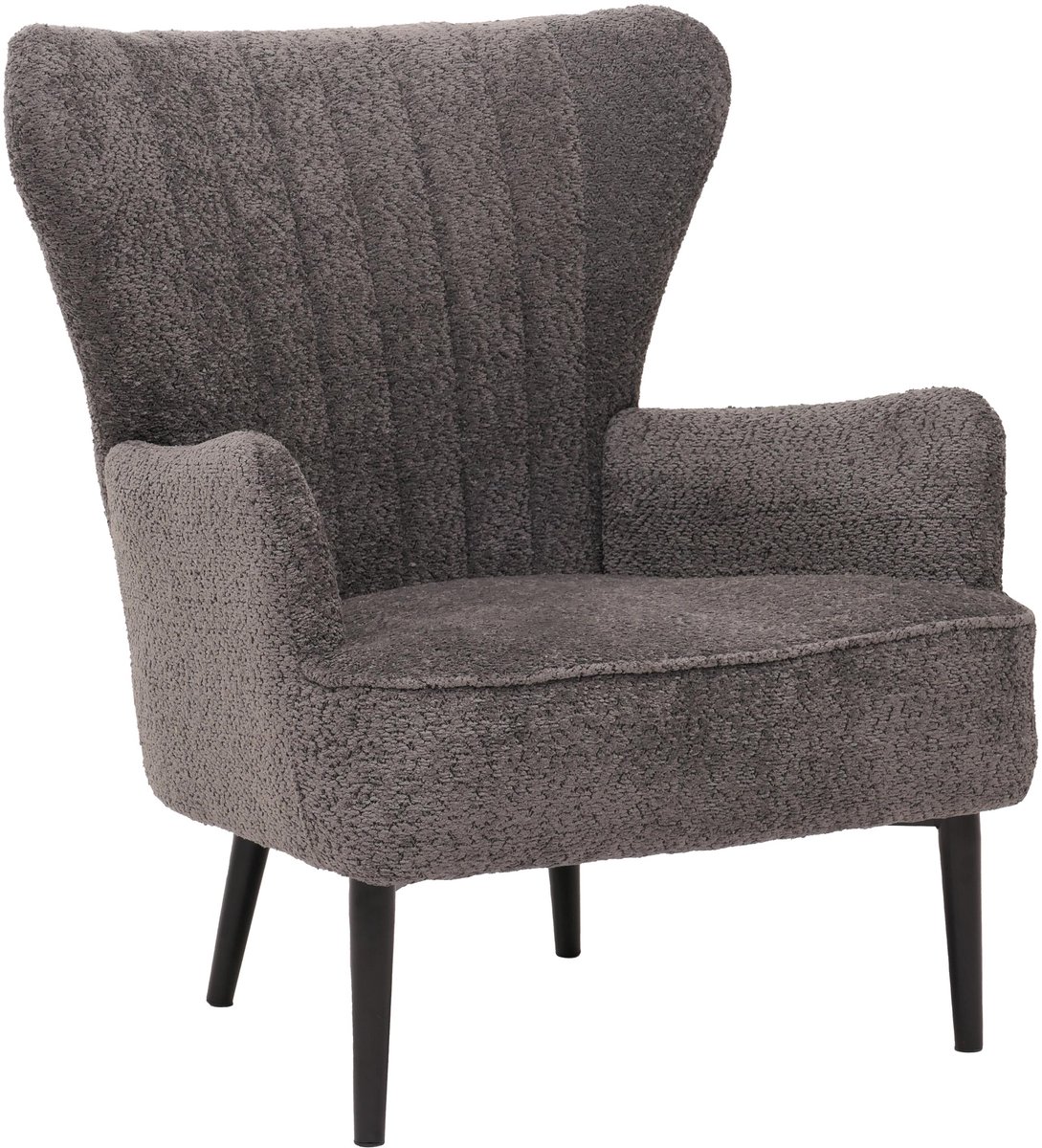 Loungestoel MCW-K37, cocktail/oor fauteuil gestoffeerde stoel retro vintage stof chenille