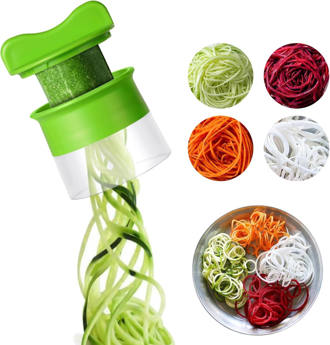 Handheld Spiralizer Groentesnijder - Gezond en Leuk Koken met Groentepasta