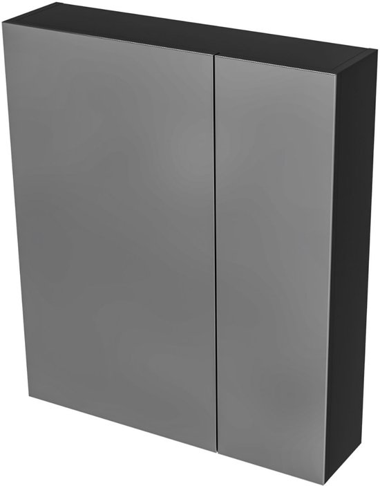 Spiegelkast Go By Van Marcke Angy 59x15x50cm Kunststof Verlichting 2 Legplanken 83151