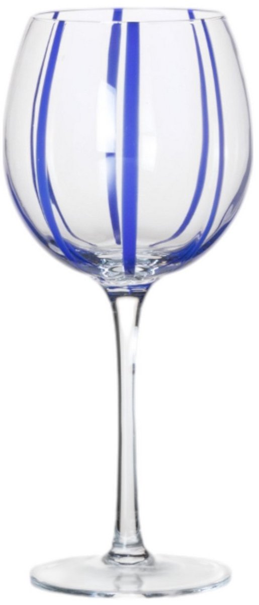 Wineglass Blue Stripe h21 d9,5