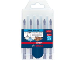 Bosch EXPERT HEX-9 Hard Ceramic boorset - 5-delige 5mm tegelboorset - voor dakpannen, tegels en glas