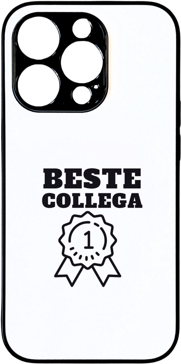Hacebo® - Beste collega telefoonhoesje - Beste collega - teamgenoot - telefoonhoesjes - cadeau - hoesje geschikt voor iPhone 14 Pro