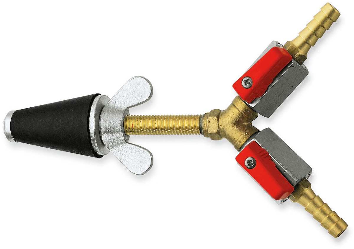 ROTHENBERGER Gascontrolesluiting, konisch, maat 1 (1/2-1"), met 2x kraan - 351231