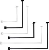 Industriële Kledingstang L-vorm - 70 Cm Breed X 50 Cm Hoog | Robuuste Garderobestang Voor Plafond, Muur Of Hoek
