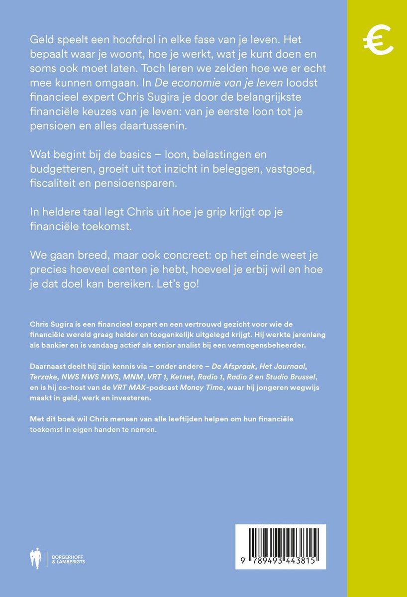 De economie van je leven - back cover