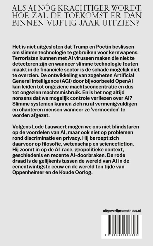 AI, wat niemand ons vertelt