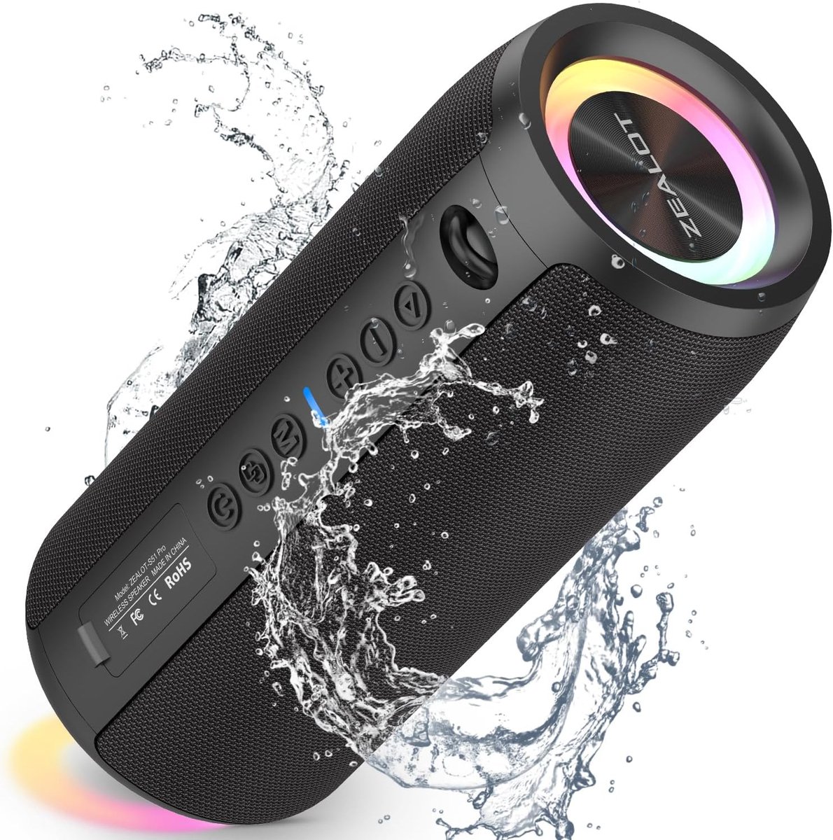 Draadloze Bluetooth Luidspreker met LED Lichtshow en 40W Stereo Geluid