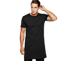 Longsize Shirt - Extra Lang - Heren - Oversized - Aansluitend - T-shirt - Zwart