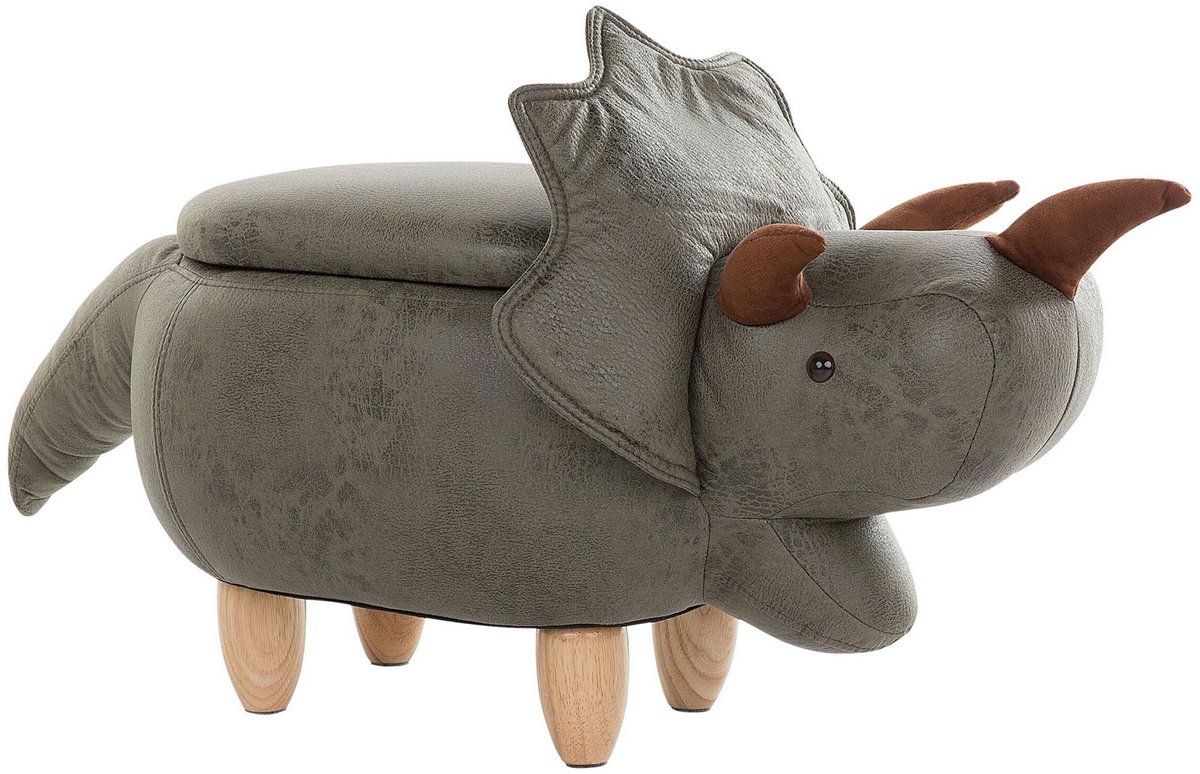 TRICERATOPS - Hocker - Donkergroen - Polyester
