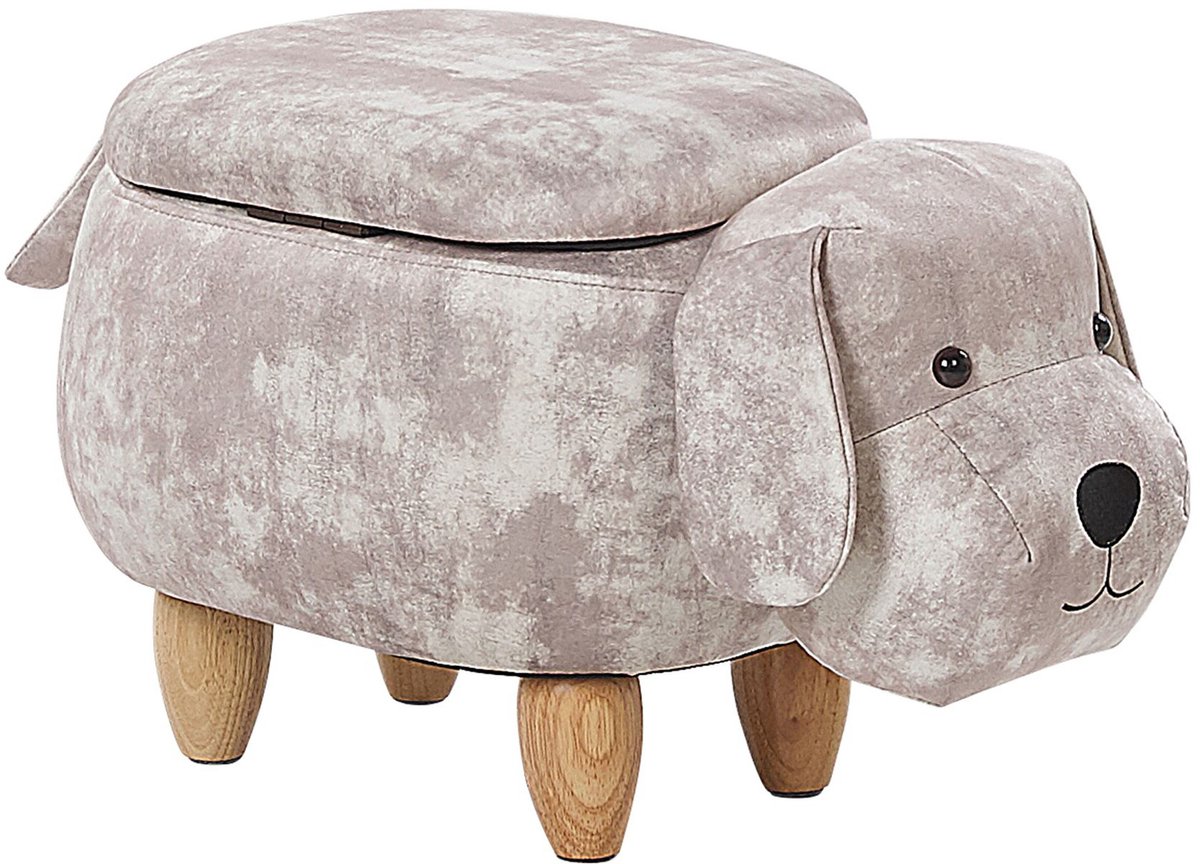 DOGGY - Hocker - Beige - Fluweel
