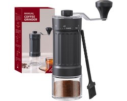 Handkoffiemolen - handmolen voor koffie met 40 instelbare niveaus - draagbare handmatige koffiemolen voor espresso - pour over - aeropress - French Press - moka-kannetje - koffiemolen voor thuisgebruik