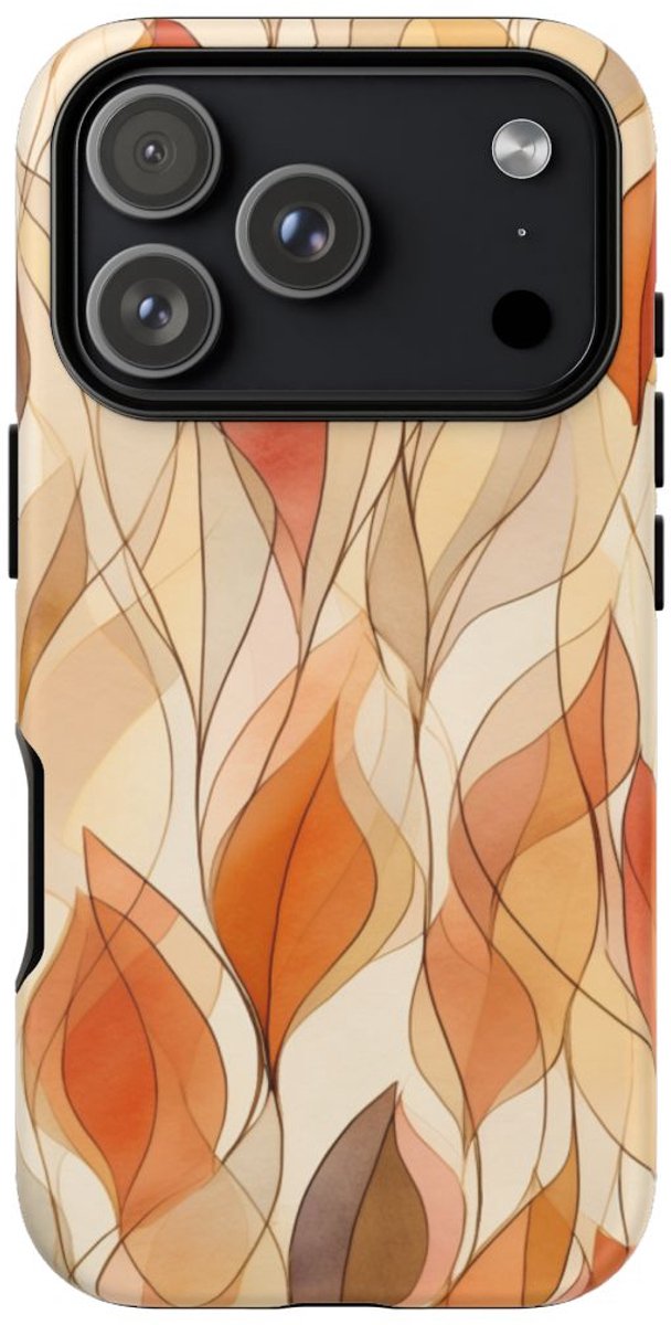 Aquarel Herfstbladeren Patroon – Telefoonhoesje Geschikt voor iPhone 17 Pro