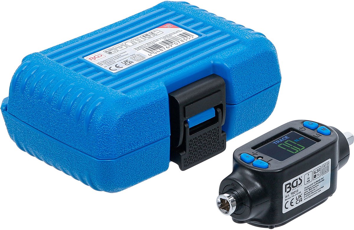 BGS Digitale momentsleuteladapter 6,3 mm (1/4") 6 - 30 Nm - 70212