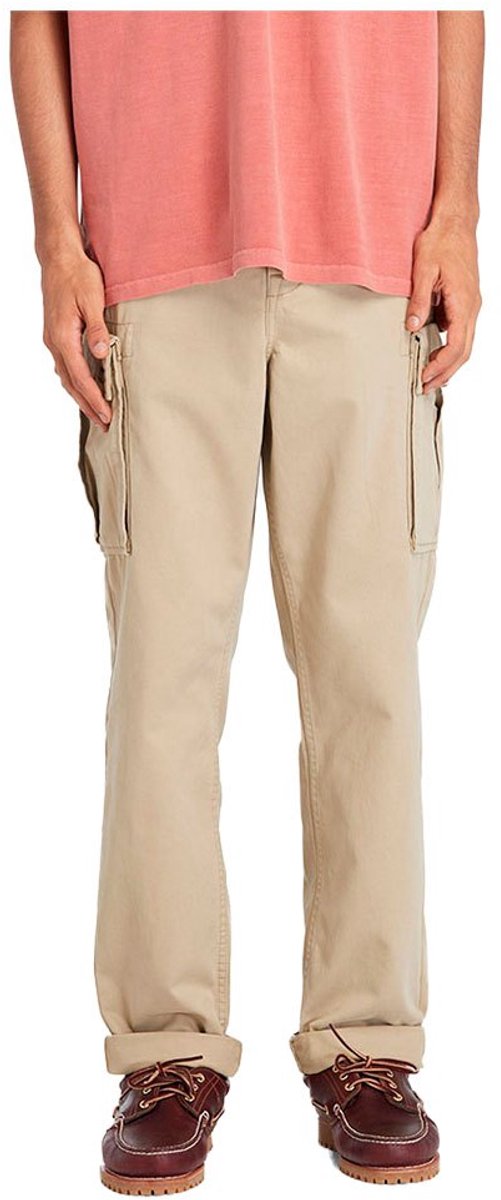 Timberland Brookline Twill Cargobroek 33 34 Man Lemon Pepper