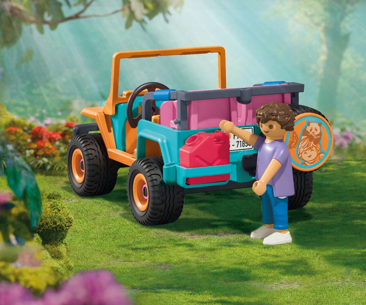 PLAYMOBIL | Animals & Friends | Colourful Off-Road Vehicle | Speelgoed vanaf 4 jaar | Cadeau voor kinderen | Stimuleert creativiteit & avontuurlijke geest | Met figuren, Voertuig & Accessoires | 71854 – foto 8