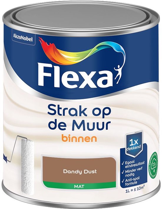 Blik Flexa Strak op de Muur Binnenverf Mat Dandy Dust.