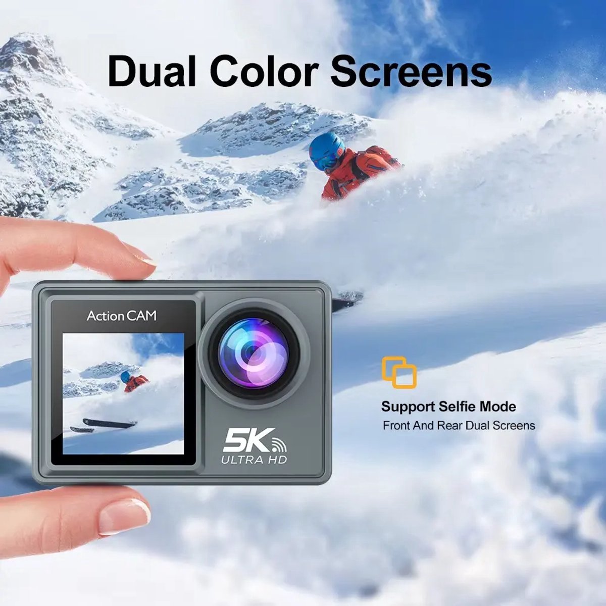 Zenergy Digitale Camera - 5K - 50MP - Compact Camera - Foto & Video - Action Camera - Vlog Camera thumbnail 5