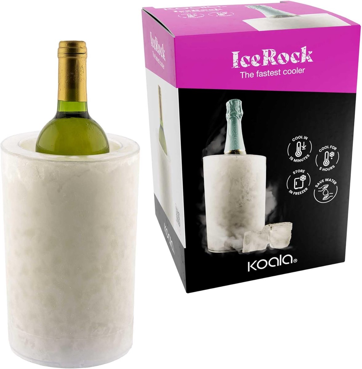 Dubbelwandige champagnekoeler met vriesgel - Perfect voor feestjes