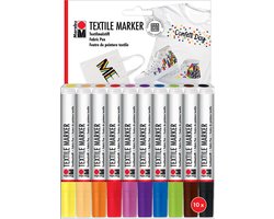 Marker Marqueurs textile Marabu, lot de 10