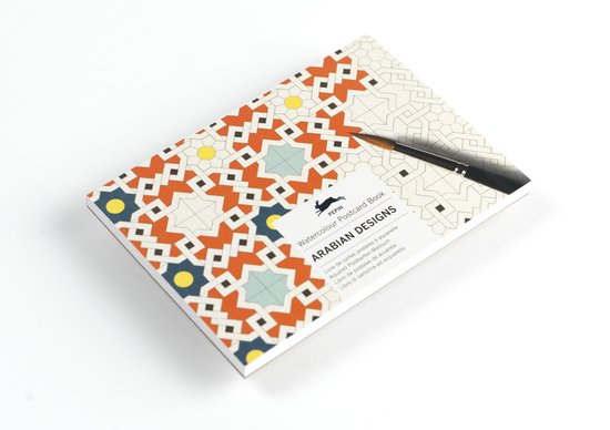Watercolour Postcard Books - Arabian Designs