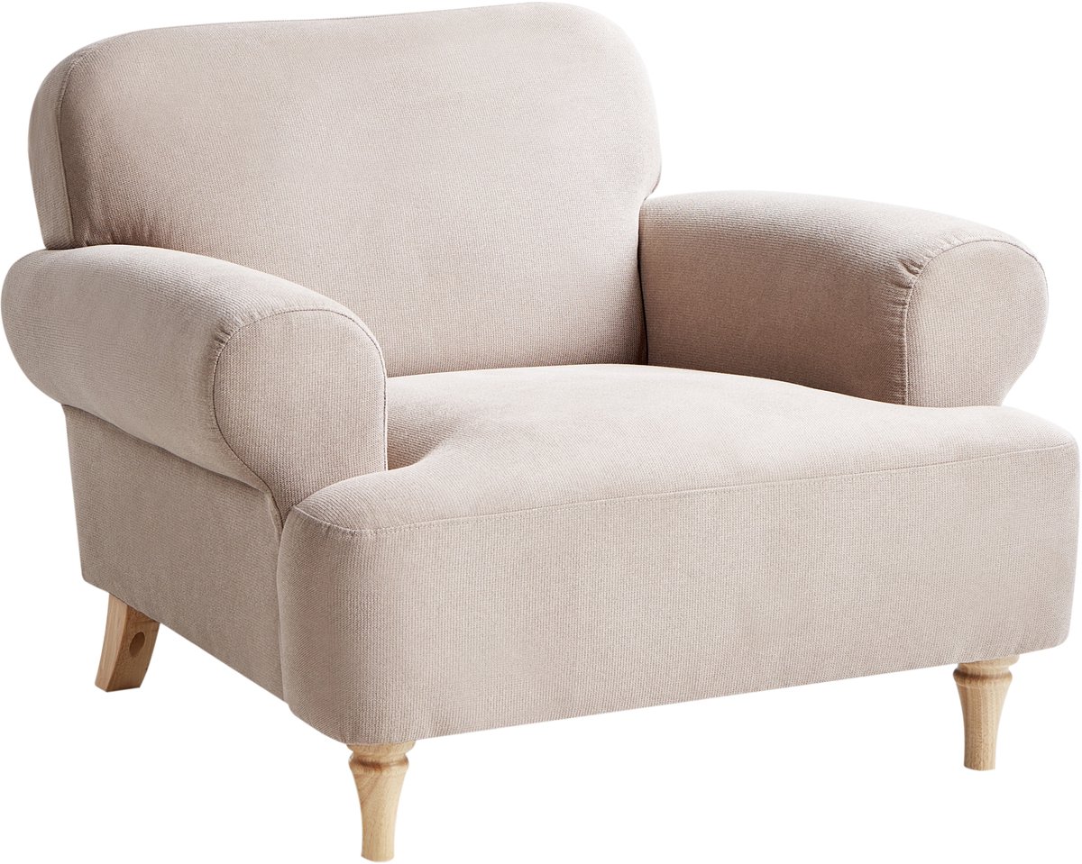 KIBERG - Fauteuil - Taupe - Polyester