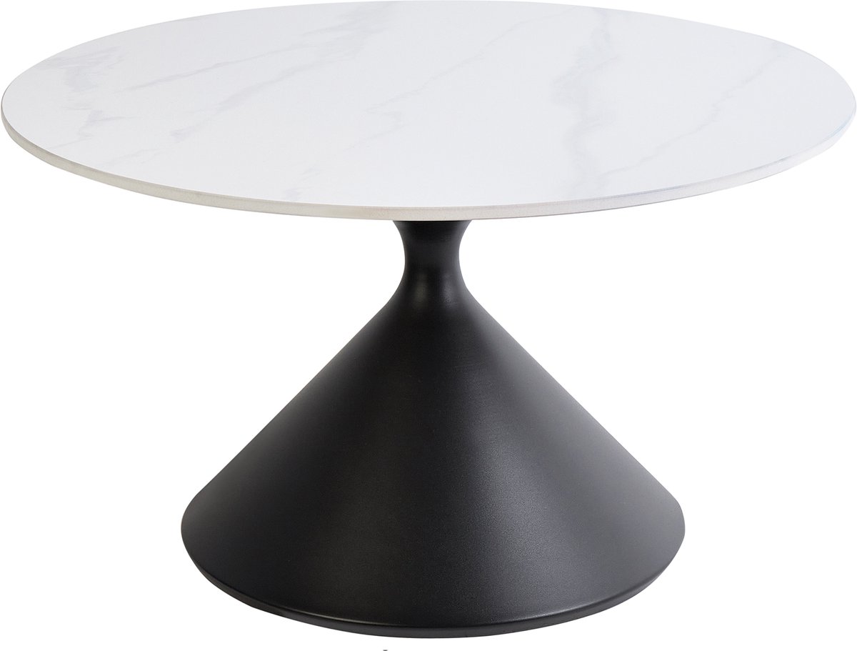 BELIANI HAIWEE - Salontafel - Zwart/Wit - Gesinterde steen