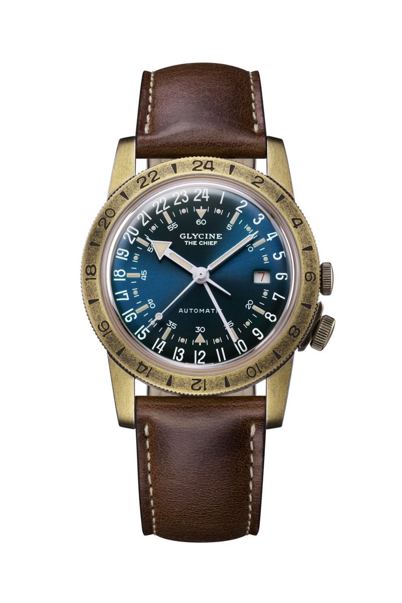 Glycine GL0308 - Airman Vintage The Chief GMT 40