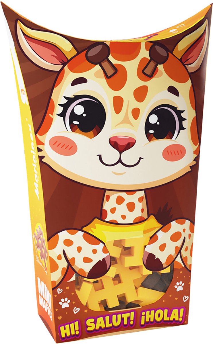 Mini wafel blokken pocket pets giraf - Marioinex - vanaf 3 jaar