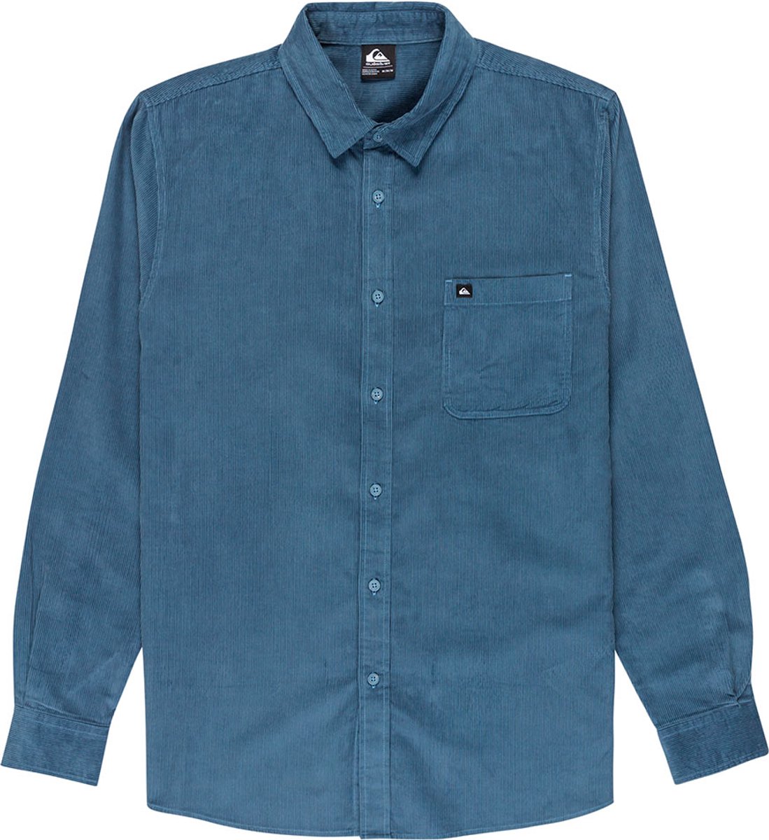 Quiksilver Smoke Trail Cord Overhemd Met Lange Mouwen S Man Blauw