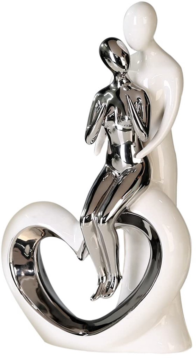 Azomor® Elegante keramische sculptuur met romantisch ontwerp voor elk interieur