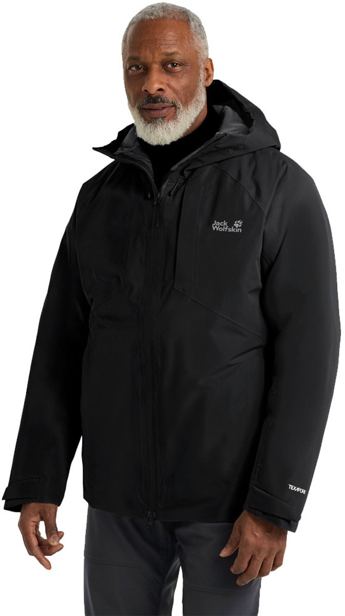 Jack Wolfskin Icecape 2l Ins Dons Winterjas Heren Zwart