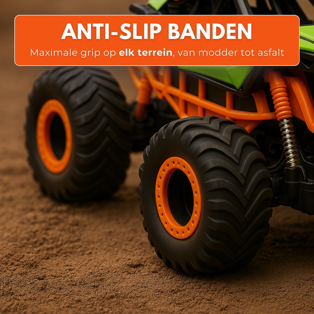 Boncy® Bestuurbare RC Auto Offroad - Monstertruck Car - Jongens Meisje Volwassenen - Monster Truck Robot Speelgoed Binnen & Buiten - Afstandbestuurbaar Race Drift Car - Afstandsbestuurbaar Raceauto Accu - Stuntauto - Bestuurbaar Elektrisch Autos Boot — afbeelding 2