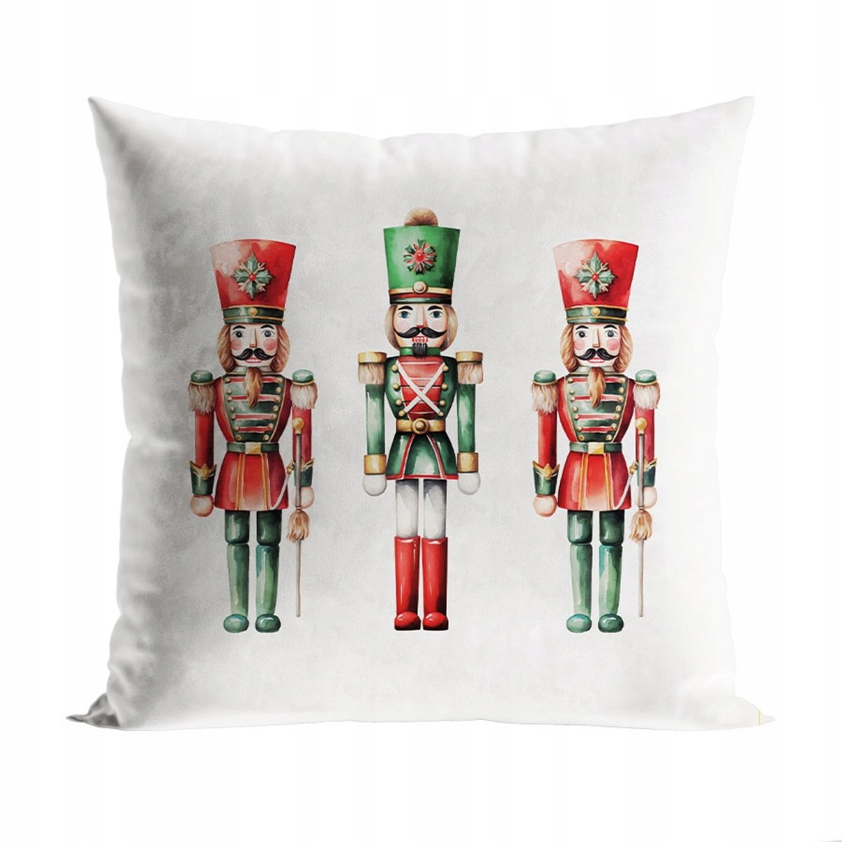 Kerstkussenhoes Notenkraker 40x40cm Fluweel Multikleur