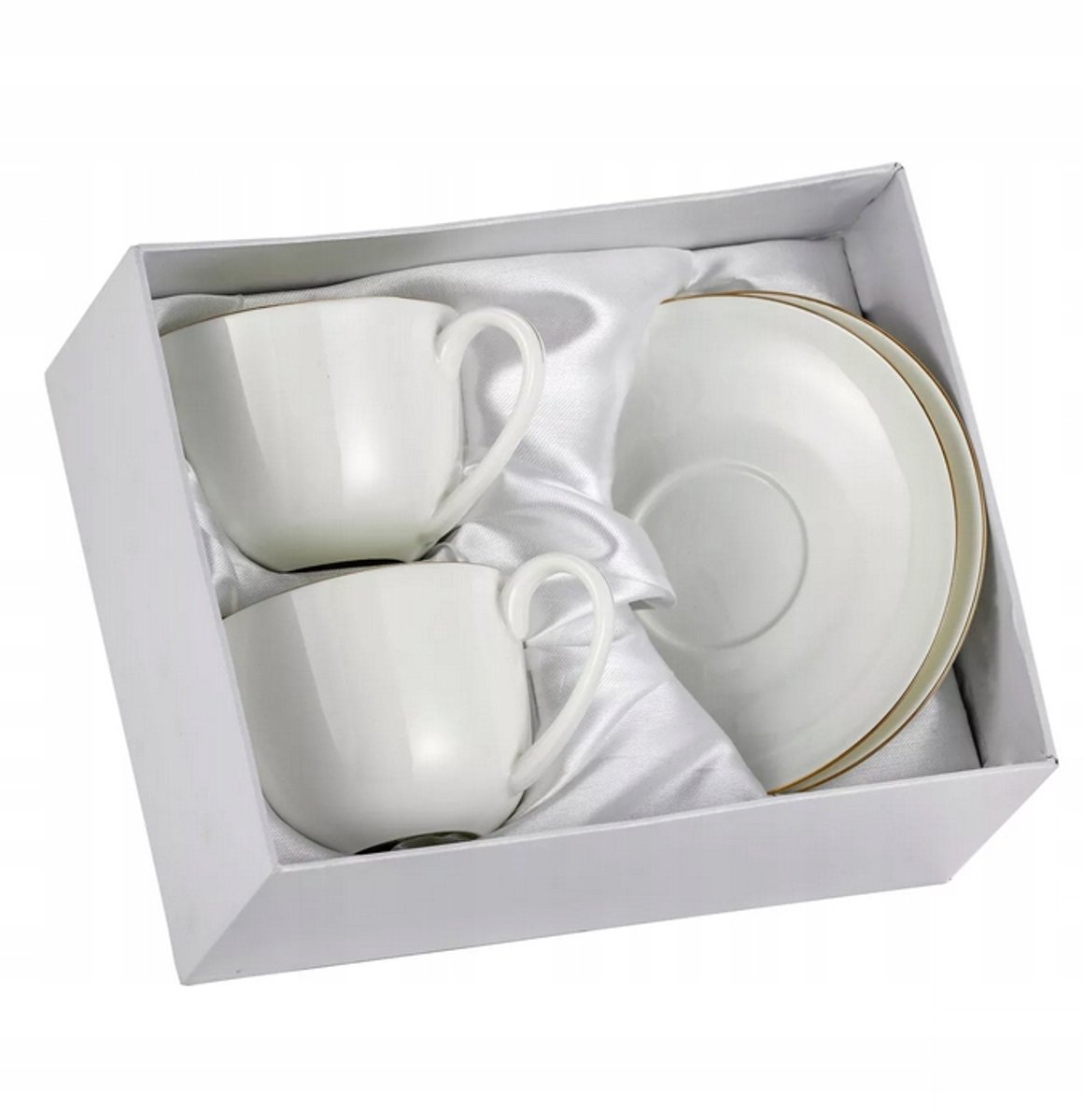 Porseleinen Kopjes Set 200ml met Gouden Rand - Elegant & Stijlvol
