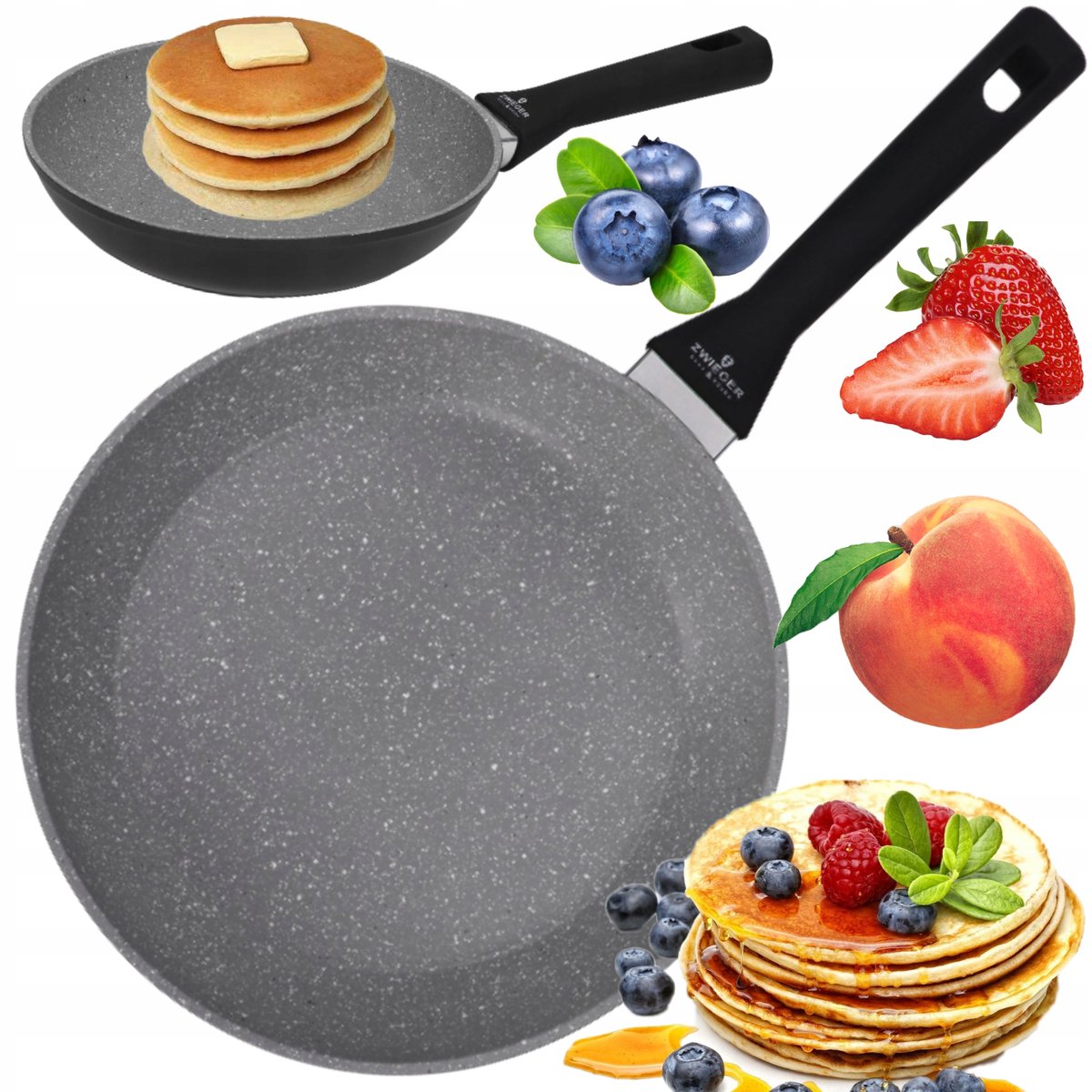 Zwieger Practi Plus Koekenpan 20cm - Anti-aanbak, Geschikt voor Inductie