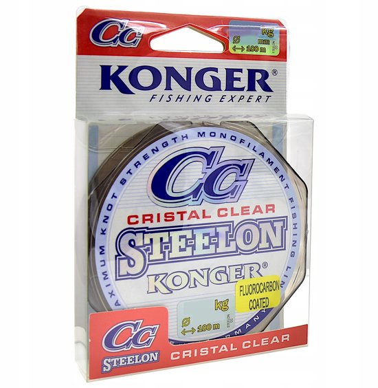 Konger Steelon Cristal Clear Fluorocarbon Coating Vislijn 0.30mm 100m van Konger — afbeelding 4