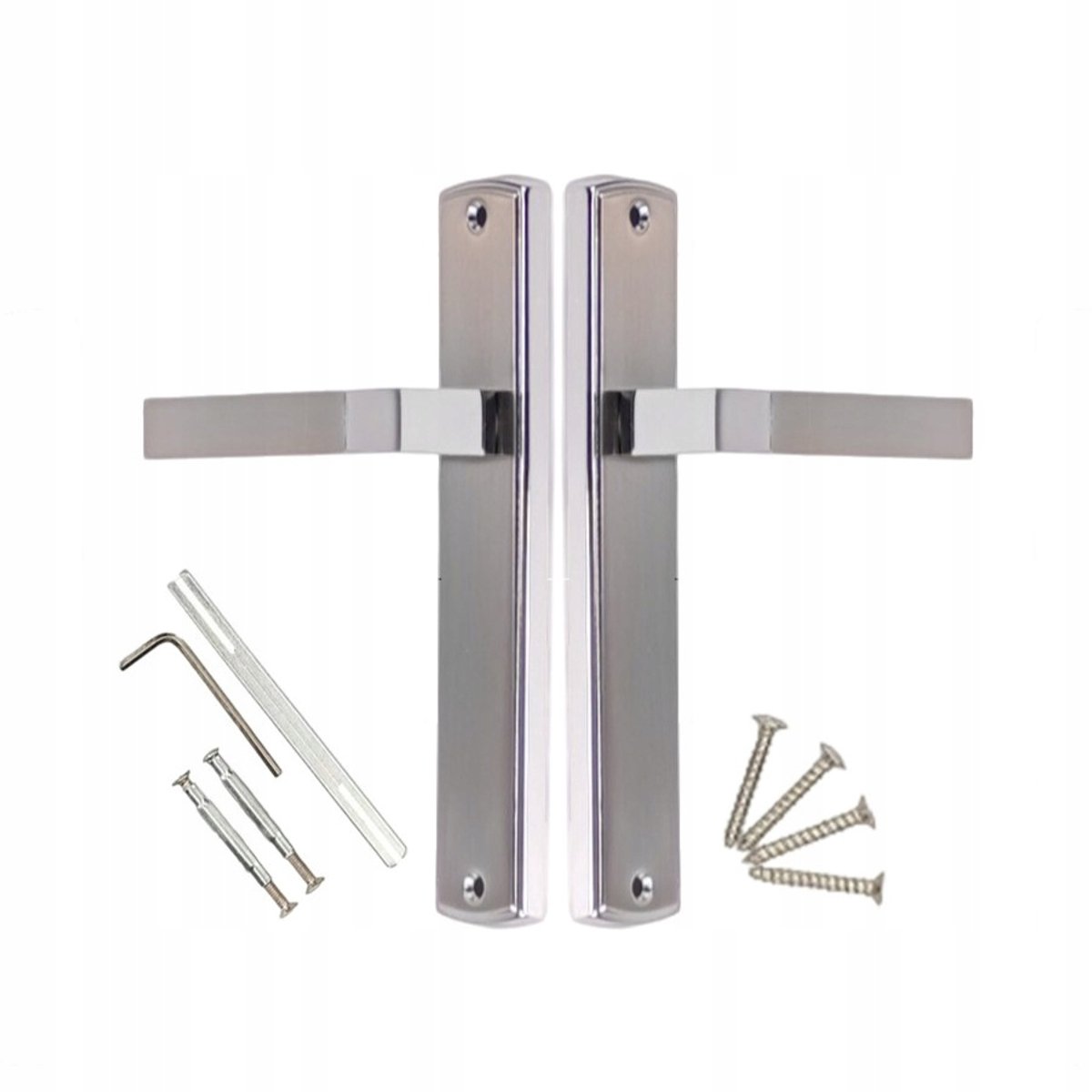 Deurgrepen Nikkel Chroom Bravo - Set van 2