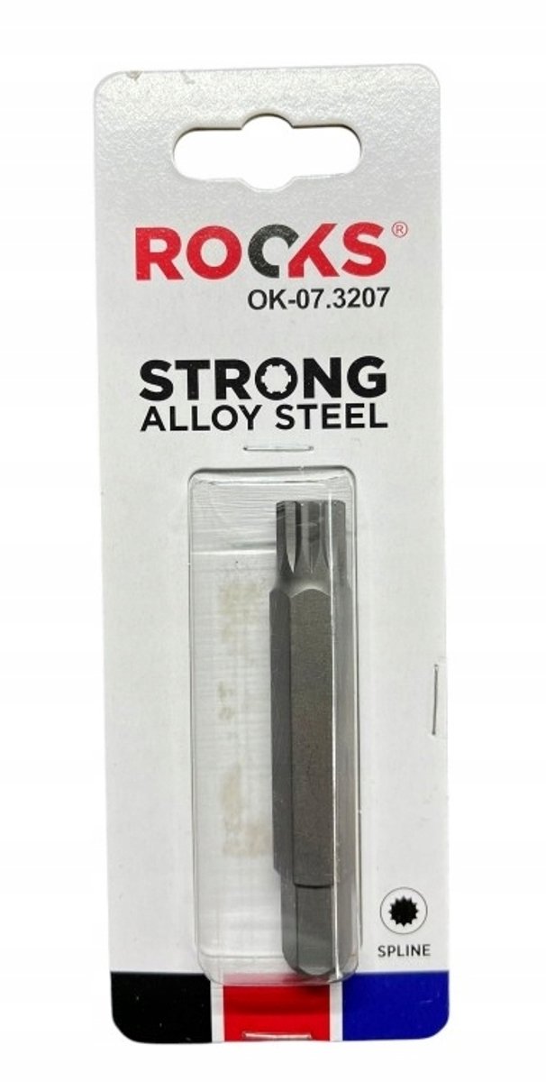ROOKS SPLINE-bit M12 x 75 mm 3/8" - Staal S2